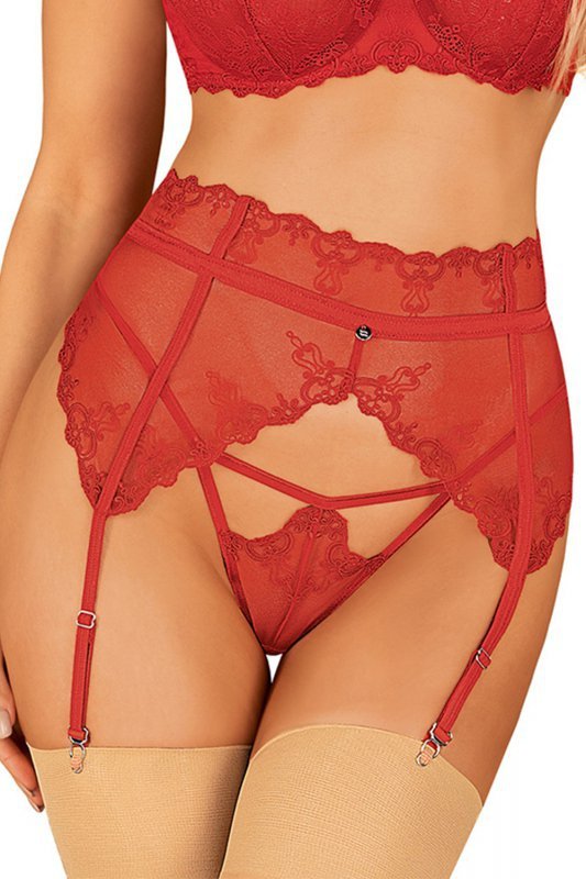 Obsessive Lonesia garter belt bielizna pas do pończoch wysoki