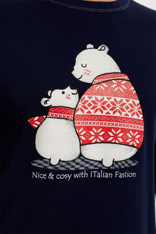 Italian Fashion Arktyka Men dł.r. dł.sp. bielizna nocna piżama