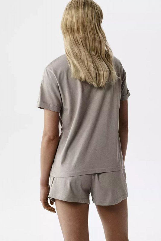 Atlantic Piżama damska NLP 506 ciemnobeżowa