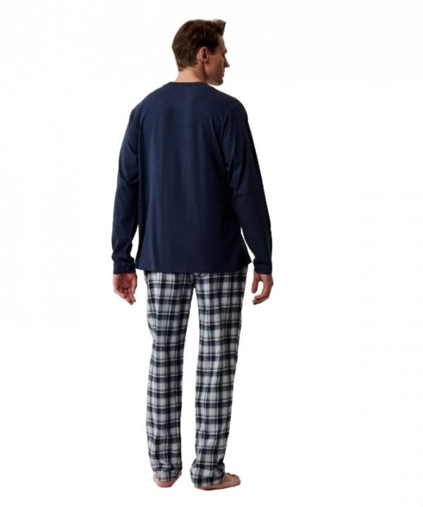 Atlantic Piżama męska NMP 393 granat/szara