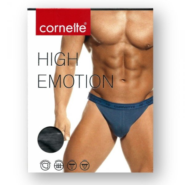 Cornette Slipy Tanga High Emotion grafitowe