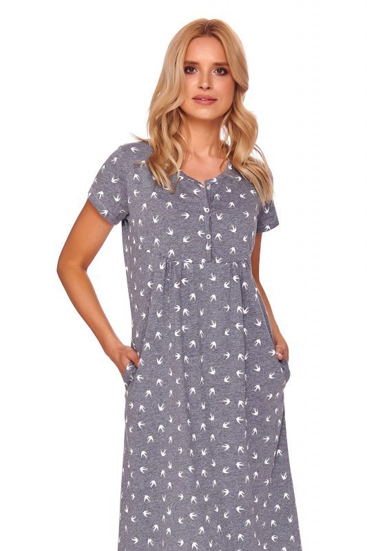 Doctornap Koszula nocna TM 4119 ciemnoszara plus
