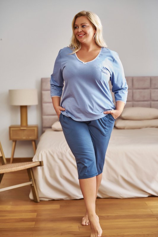 Doctornap Piżama damska PM 7262 sky blue