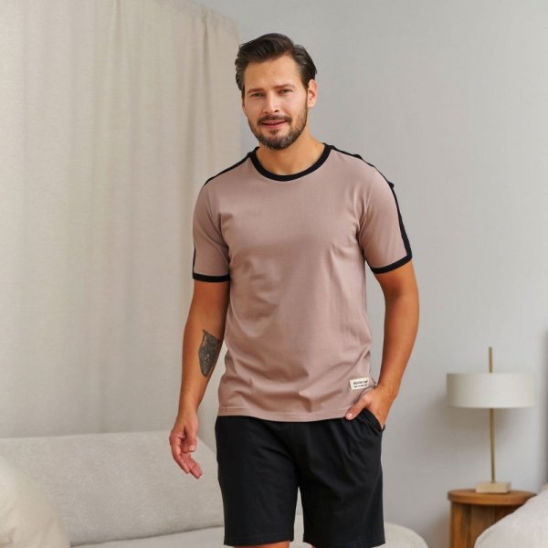 Doctornap Piżama męska PMB 7477 beżowa