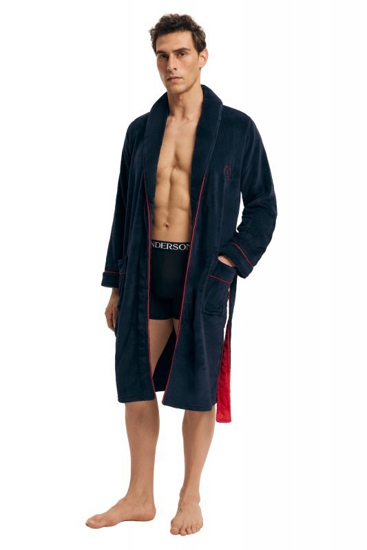 Esotiq-Henderson Szlafrok męski Got 36375 granat