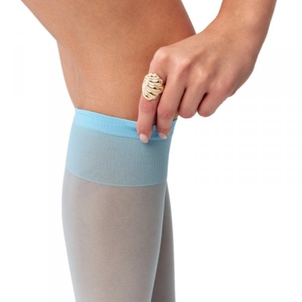 Gabriella Podkolanówki bezuciskowe lycra 500 15 den blue
