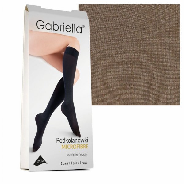 Gabriella Podkolanówki microfibra 60 den 501 cappucino