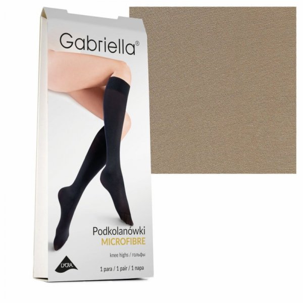 Gabriella Podkolanówki microfibra 60 den 501 neutro