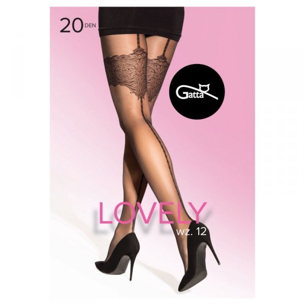 Gatta Rajstopy Lovely 12 20 den czarne