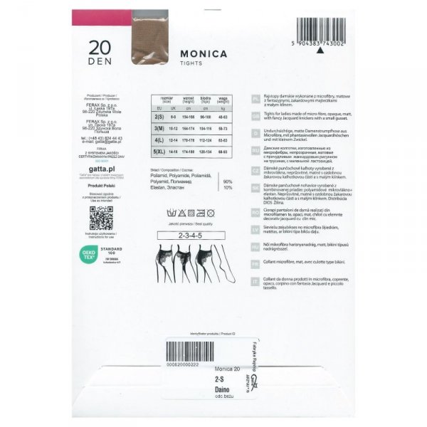 Gatta Rajstopy Monica microfibre 20den daino