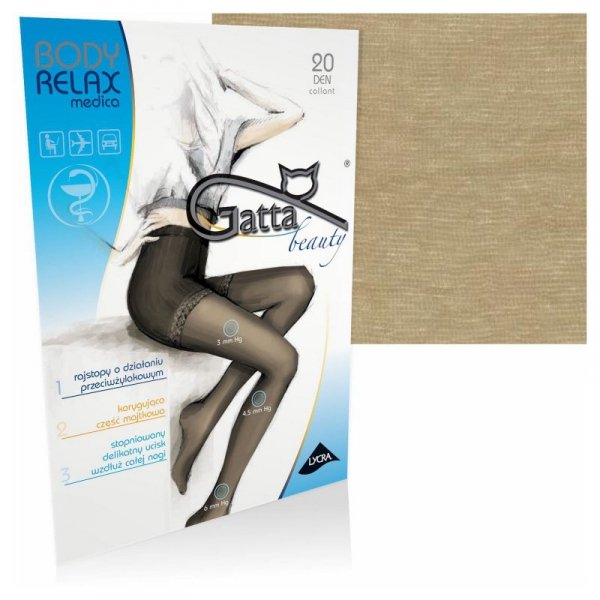 Gatta Rajstopy body relaxmedica 20 den visone