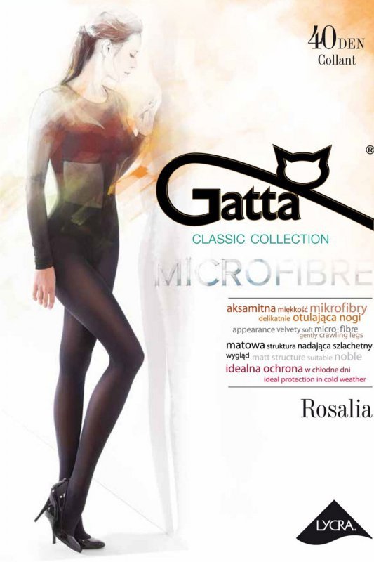 Gatta Rajstopy Rosalia 40 den grafitowe plus