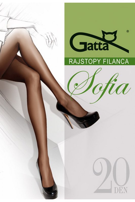 Gatta Rajstopy Sofia brązowe plus