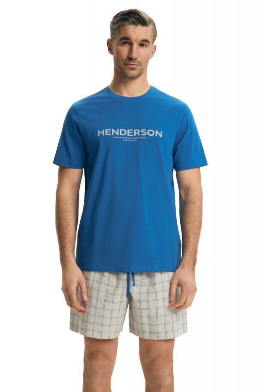 Esotiq-Henderson Piżama męska Nori 43453 niebieska