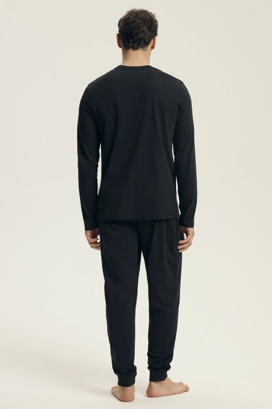 Esotiq-Henderson Piżama męska Loger 43469 czarna