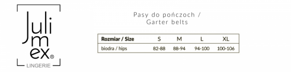 Julimex Pas do pończoch Lilly czarny