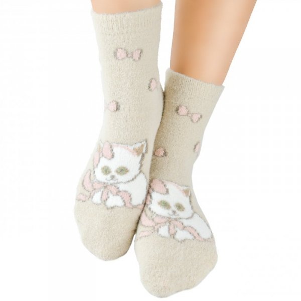 Noviti Skarpety SP 019 W 01 kot beżowe