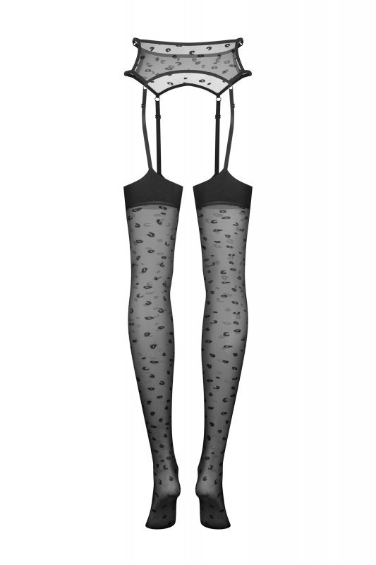 Obsessive Pończochy z pasem Isinne czarne