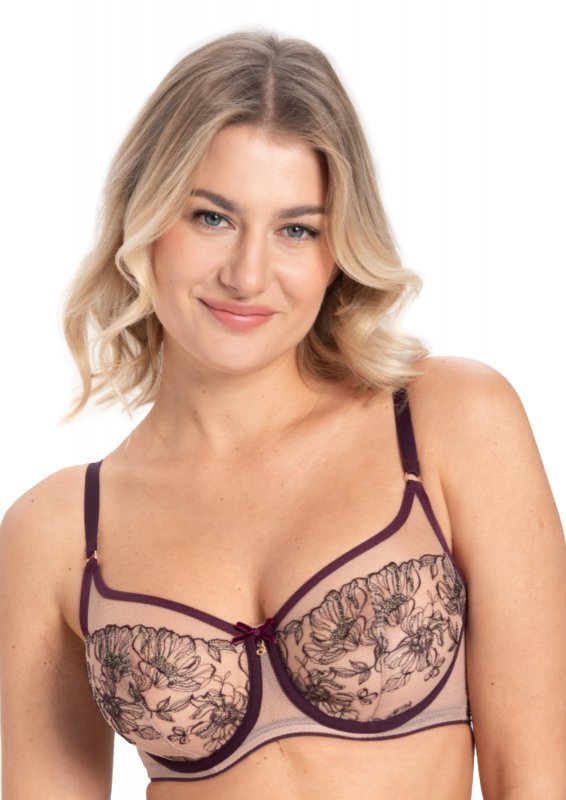 Samanta Biustonosz soft Silvia A143 bakłażan