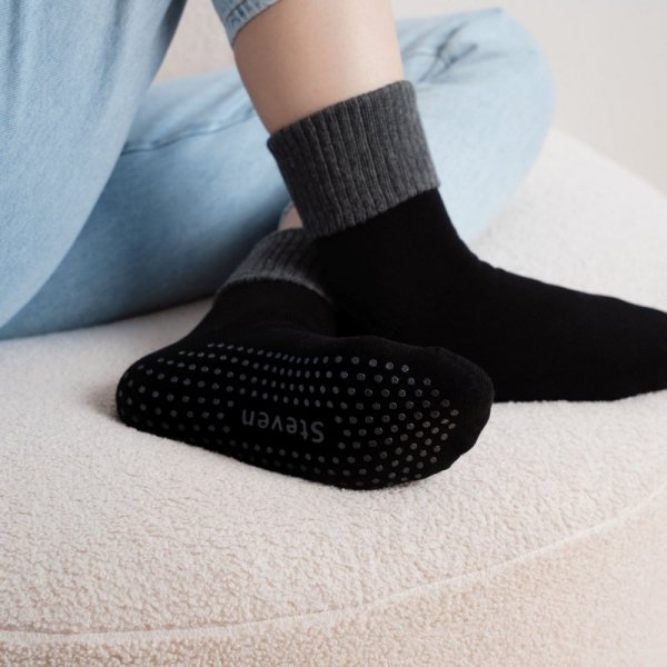 Steven Skarpety frotte abs 126 029 czarno-grafitowe