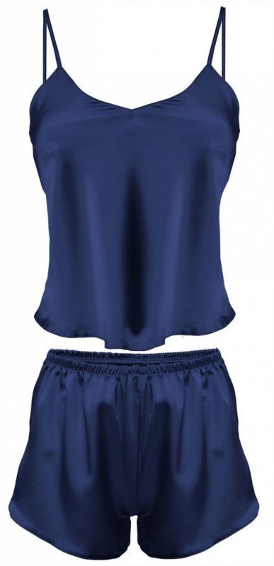 DKaren KAREN SET Krótki komplet bluzka + szorty, granat