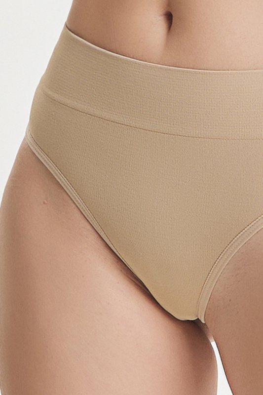 Pierre Cardin 4011 Bezszwowe Figi z Wysokim Stanem, skin-beż