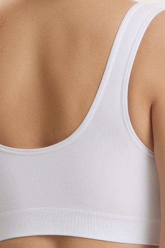 Pierre Cardin 4014 Biustonosz Top Sportowy, bianco-biały