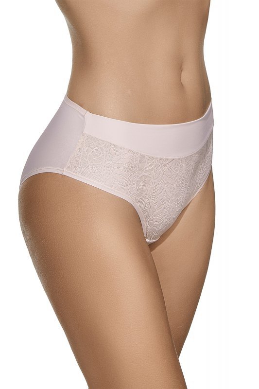 Selene MARA 3138 Figi z wysokim stanem i koronkowym przodem, rose-różowe