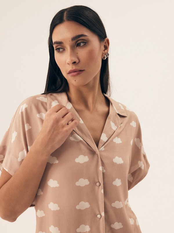 Piżama Henderson Ladies 42645 Nubes kr/r S-2XL rozpinana