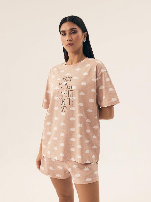 Piżama Henderson Ladies 42647 Nubes kr/r S-2XL