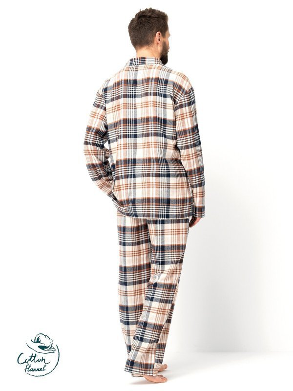 Piżama Key MNS 443 B25 dł/r 3XL-4XL rozpinana męska