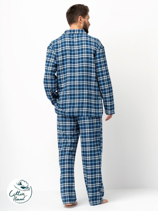 Piżama Key MNS 492 B25 dł/r M-2XL rozpinana męska