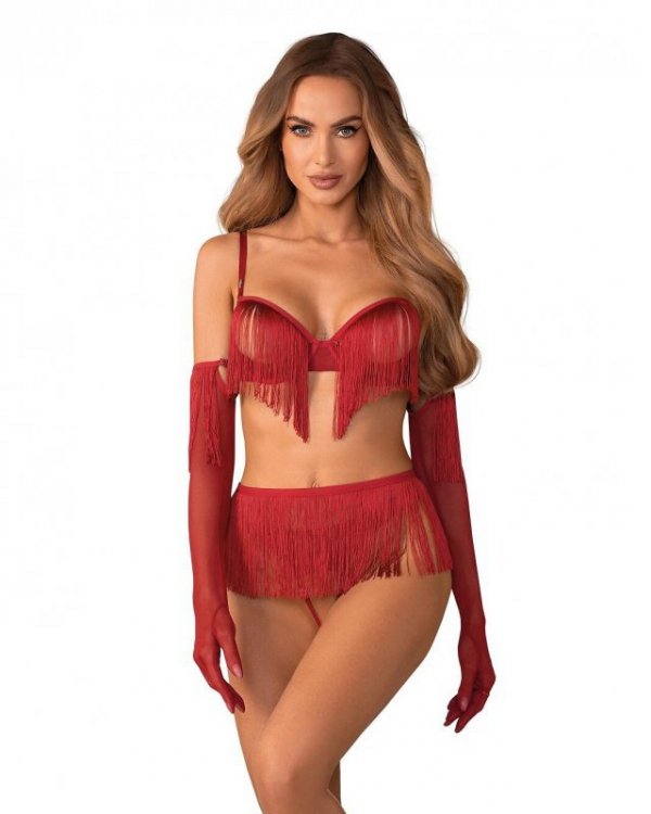 Komplet Obsessive Rossay S-3XL