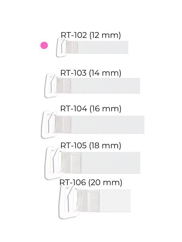 Ramiączka Julimex RT 102 silikonowe z metalowym zaczepem 12mm