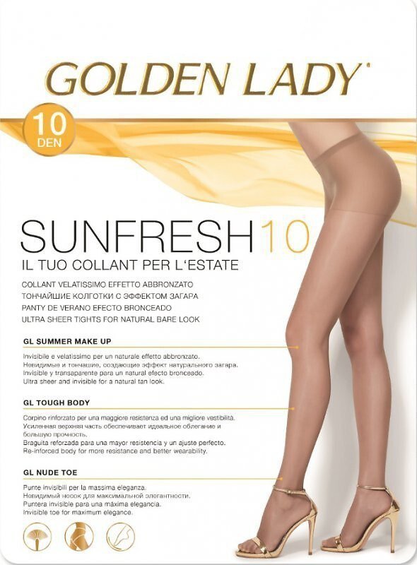 Rajstopy Golden Lady Sunfresh 10 den 2-5