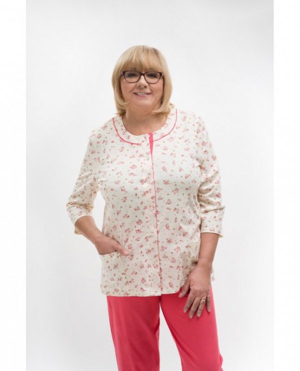 Piżama Martel Maria II 201 3/4 M-2XL damska rozpinana
