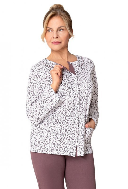 Piżama Martel Maria III 202 dł/r M-2XL damska rozpinana