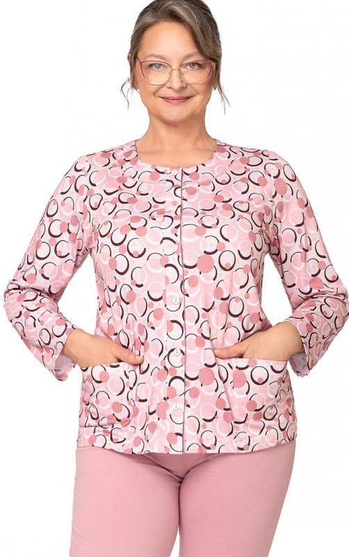 Piżama Martel Maria III 202 dł/r 3XL-4XL damska rozpinana