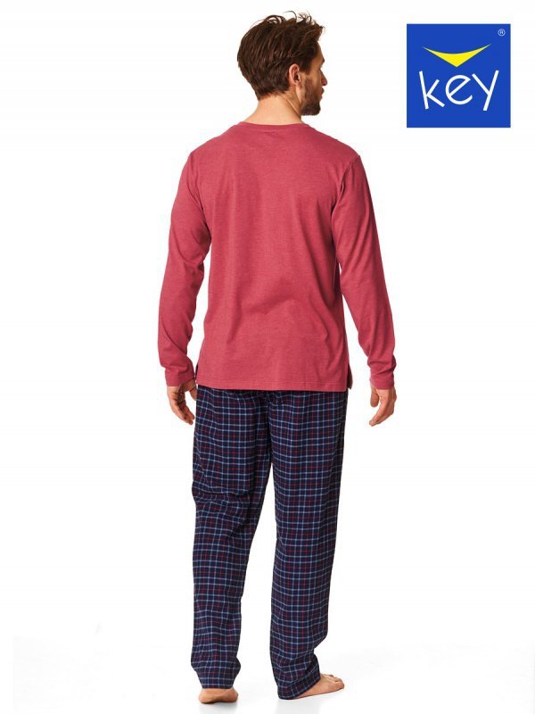 Piżama Key MNS 451 B22 Flanela M-2XL męska