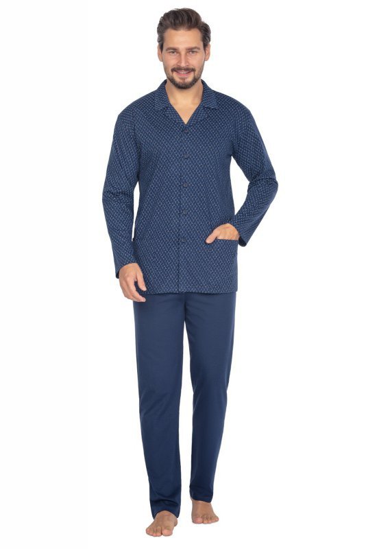 Piżama Regina 463 dł/r M-XL L24 męska rozpinana