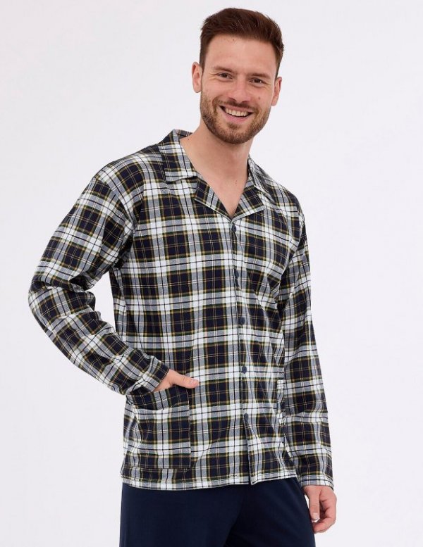 Piżama Cornette 114/73 dł/r 3XL-5XL męska rozpinana