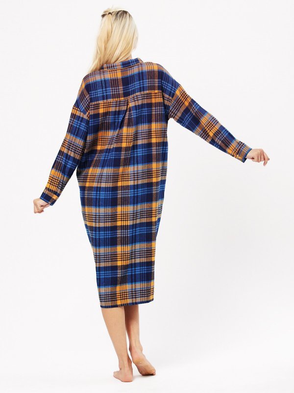 Koszula Key LND 482 B24 Flanela dł/r 2XL-3XL rozpinana