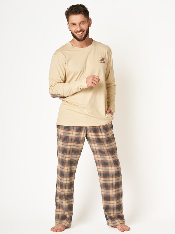 Piżama Key MNS 403 B24 Flanela dł/r M-2XL męska