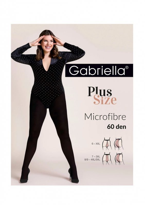 Rajstopy Gabriella 162 Plus Size 60 den 7-3XL