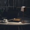 Lampka Biurkowa Nocna V-TAC 2W LED Ładowanie Ściemnianie IP54 Brąz Corten VT-7563 3000K 200lm