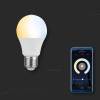Żarówka LED V-TAC 9W E27 A60 Zmiana Koloru 3xKlik (Blister 2szt) VT-2149-B 3W1 806lm