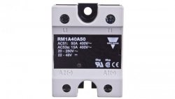 Przekaźnik półprzewodnikowy jednofazowy 42-440V AC 50A 20-280VAC/22-48VDC RM1A40A50