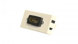 Gniazdo HDMI kątowe moduł 1M 22,5x45 biały Mediabox