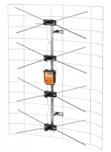 Antena TV siatkowa biała-pusta