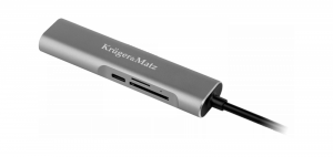 Adapter (HUB) USB typu C na HDMI/USB3.0/SD/MicroSD/C port